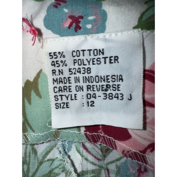 Melissa Harper Floral Midi Dress 12 Vtg grandma bows 1980's Cottagecore Ringwald - Picture 7 of 10